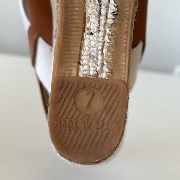 Tory Burch Espadrilles Wedge Platform Sandal Size 7 - Picture 7 of 9